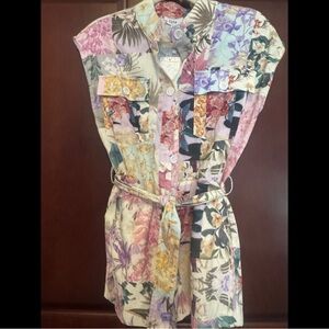 Fate Floral Patchwork Romper
